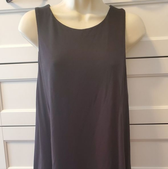 H&M Simple Black Summer A-Line Dress With Pockets - Picture 3 of 9